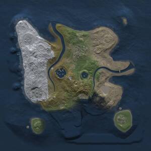 Thumbnail Rust Map: Procedural Map, Size: 2320, Seed: 239714440, 8 Monuments