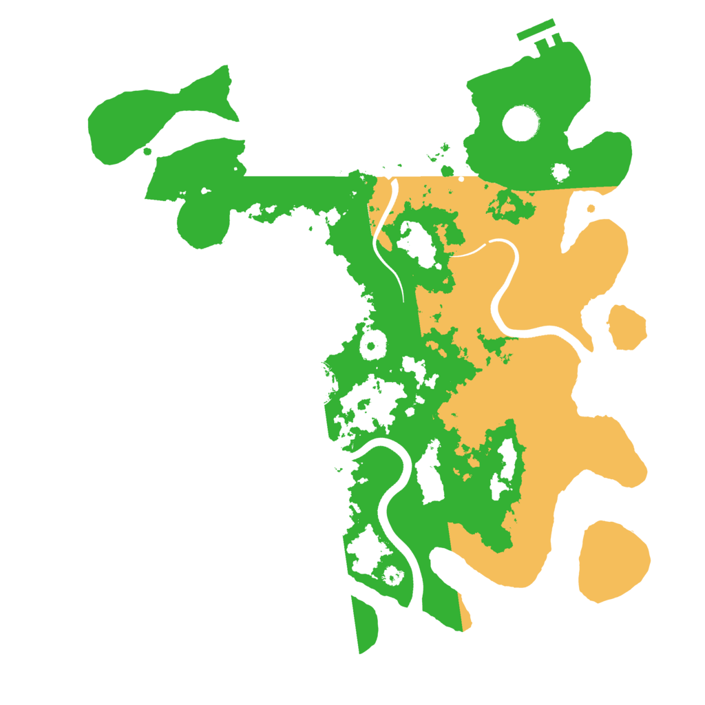 Biome Rust Map: Procedural Map, Size: 3600, Seed: 764861494