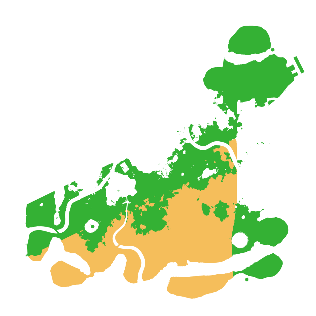 Biome Rust Map: Procedural Map, Size: 3600, Seed: 43113