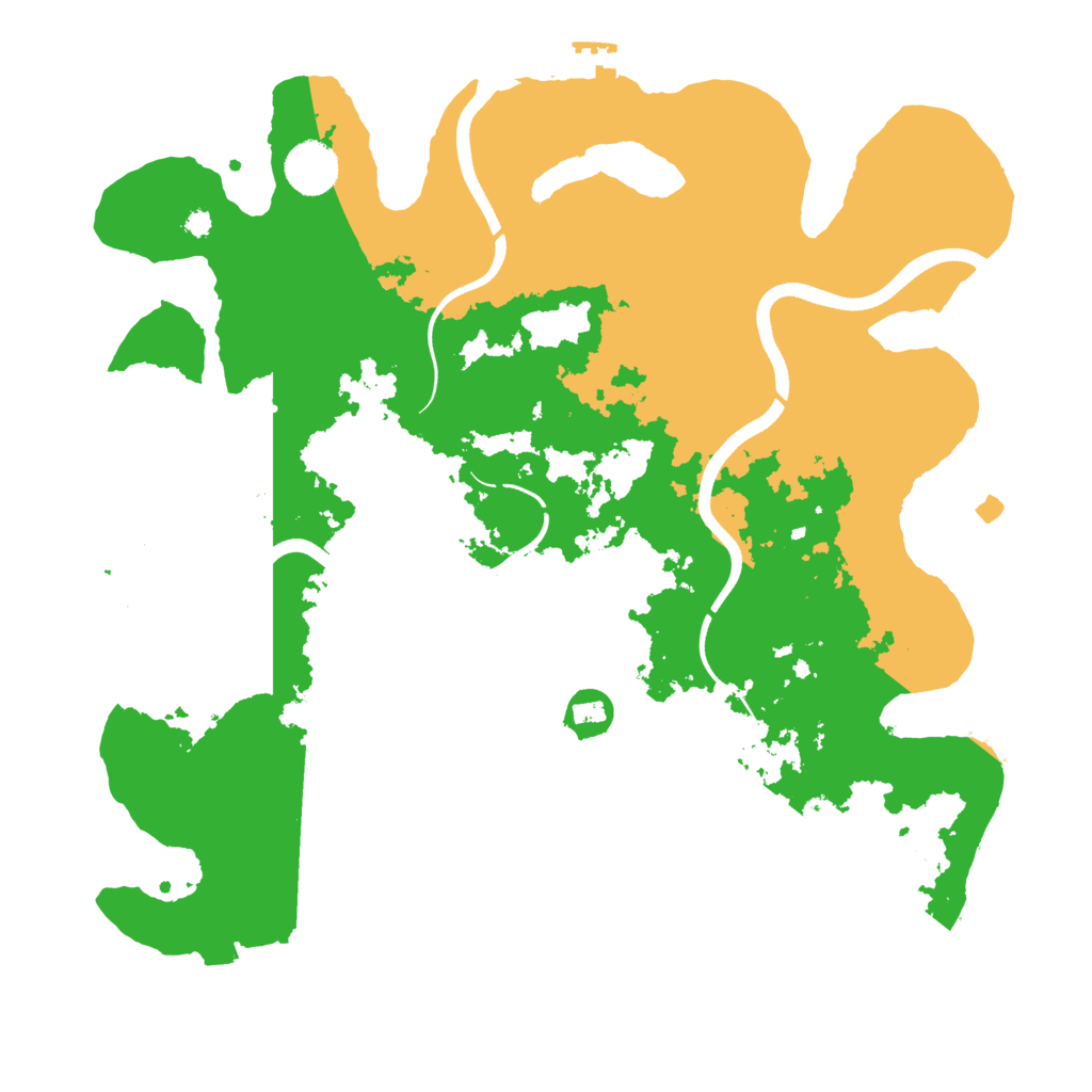 Biome Rust Map: Procedural Map, Size: 3700, Seed: 1260723109