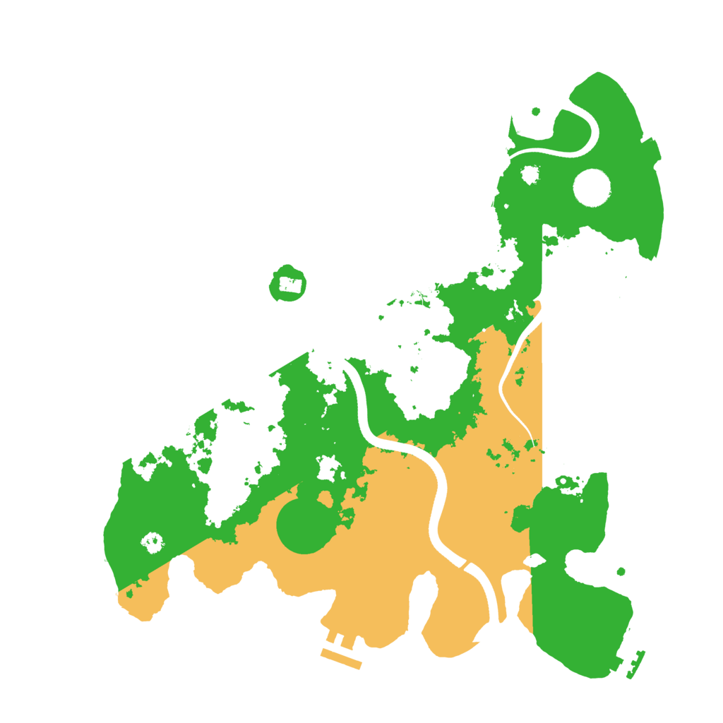 Biome Rust Map: Procedural Map, Size: 3500, Seed: 1664911