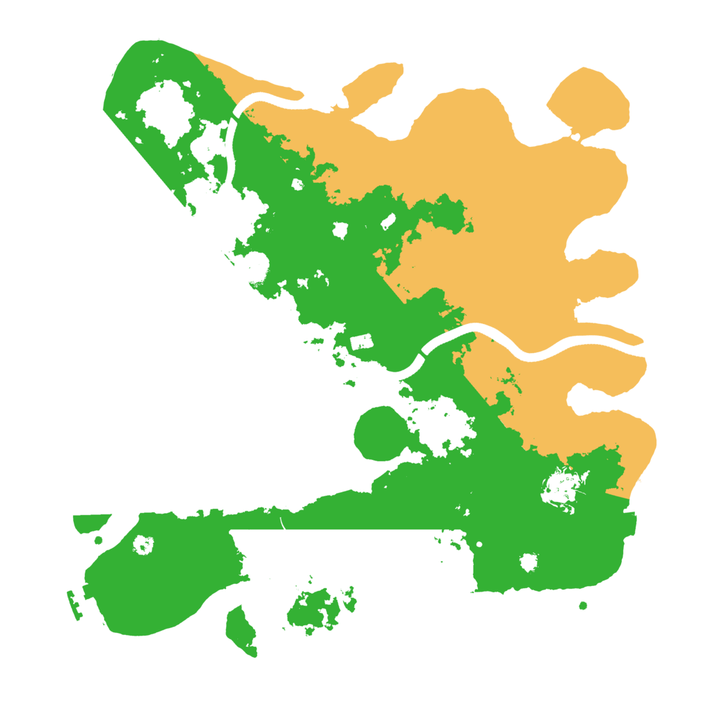 Biome Rust Map: Procedural Map, Size: 3500, Seed: 538303831