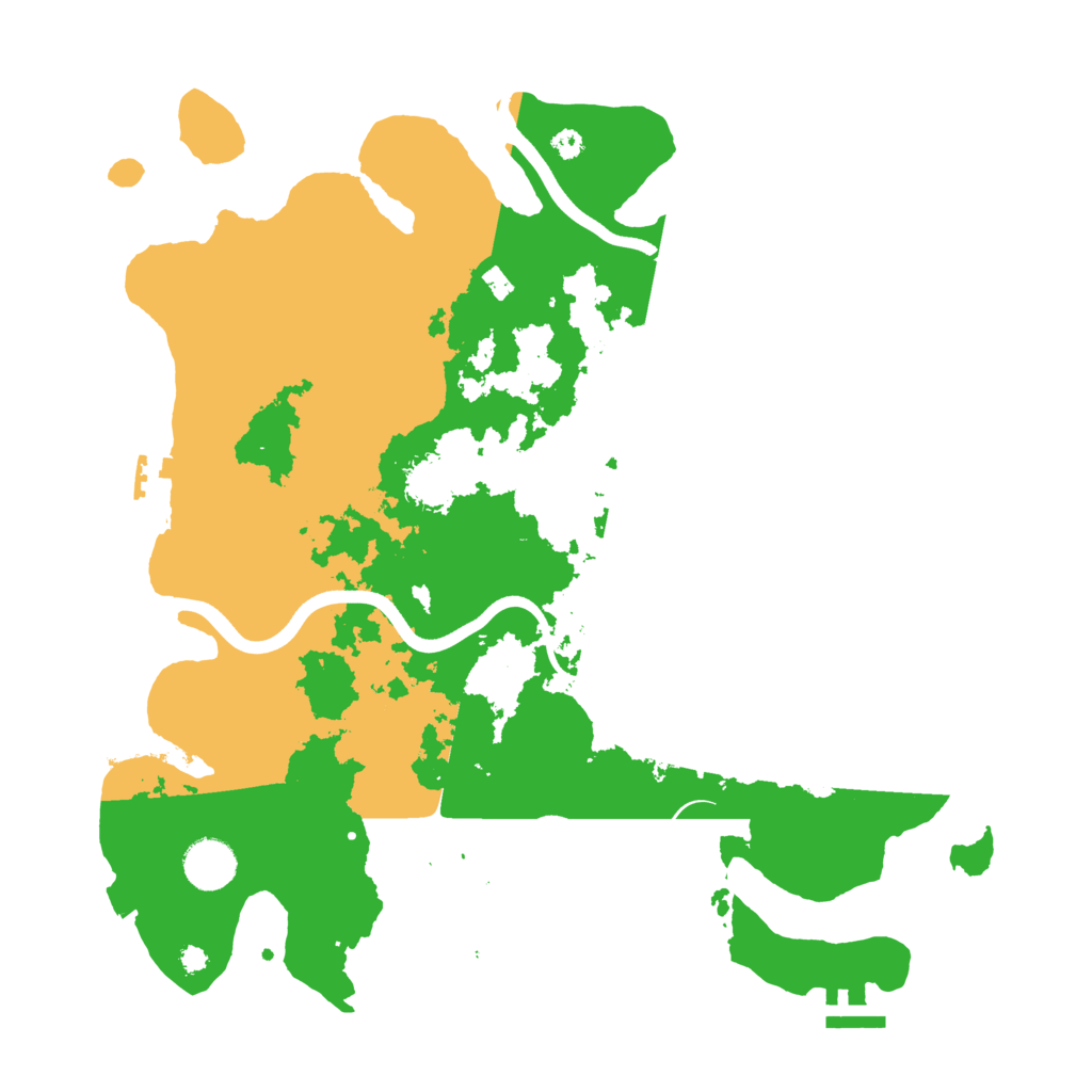 Biome Rust Map: Procedural Map, Size: 3700, Seed: 1466030011