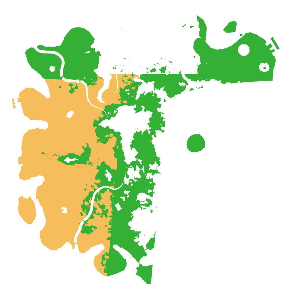 Biome Rust Map: Procedural Map, Size: 4500, Seed: 4357345