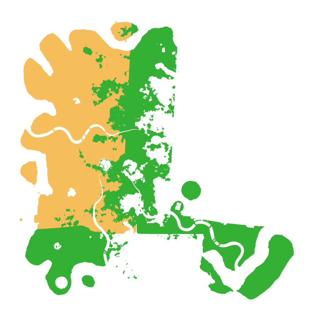 Biome Rust Map: Procedural Map, Size: 4520, Seed: 740333666