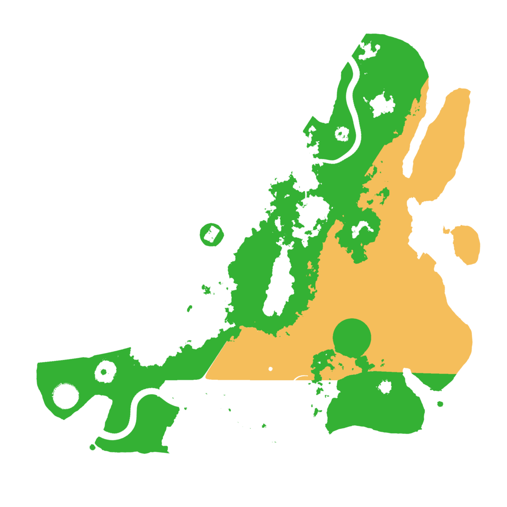 Biome Rust Map: Procedural Map, Size: 3500, Seed: 2036368166