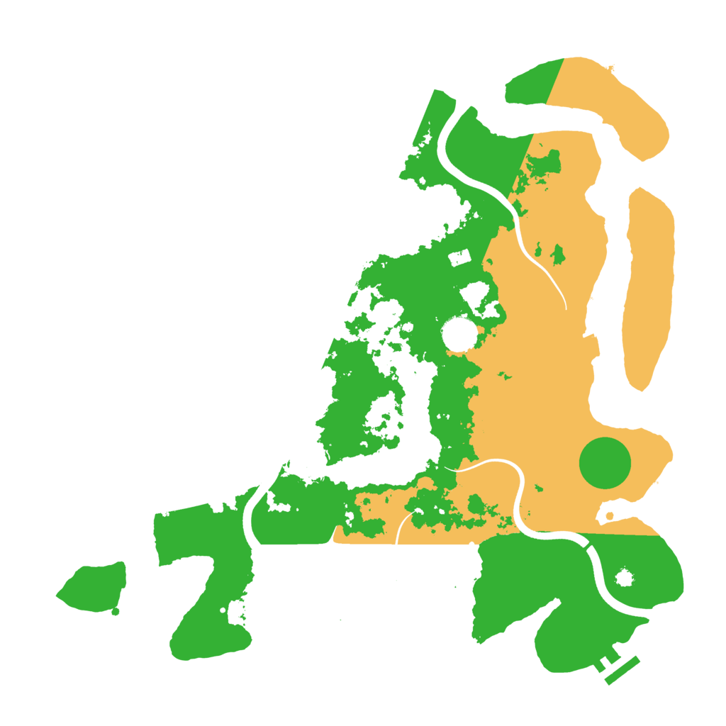 Biome Rust Map: Procedural Map, Size: 3700, Seed: 866