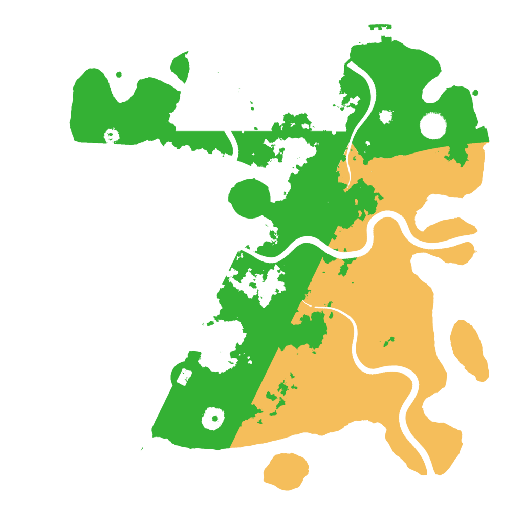 Biome Rust Map: Procedural Map, Size: 3500, Seed: 1285530855