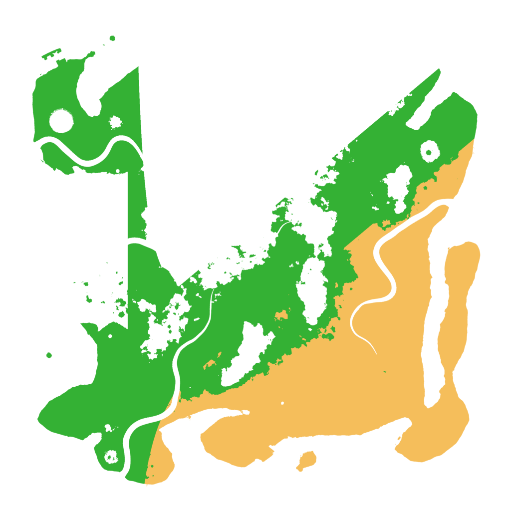 Biome Rust Map: Procedural Map, Size: 3800, Seed: 66565