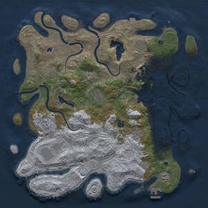 Thumbnail Rust Map: Procedural Map, Size: 4250, Seed: 2060145550, 16 Monuments