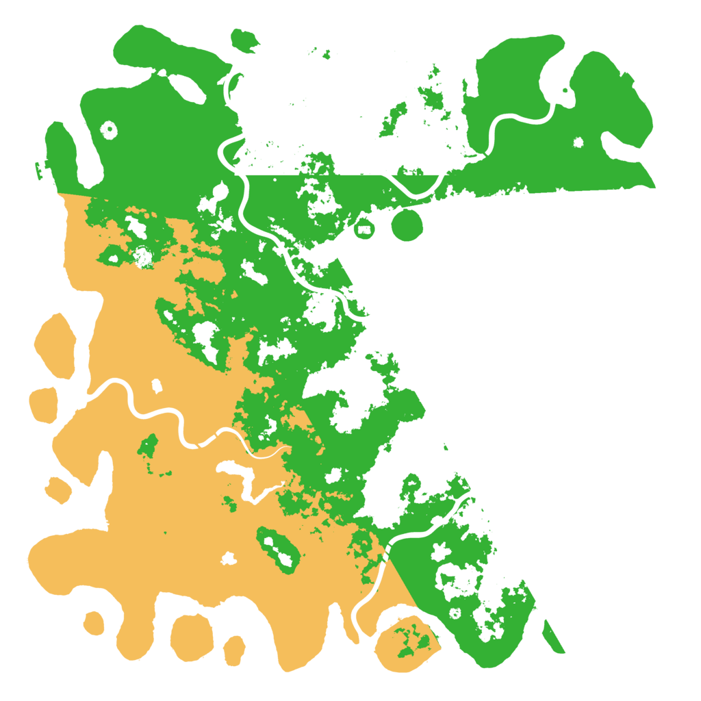 Biome Rust Map: Procedural Map, Size: 6000, Seed: 10203