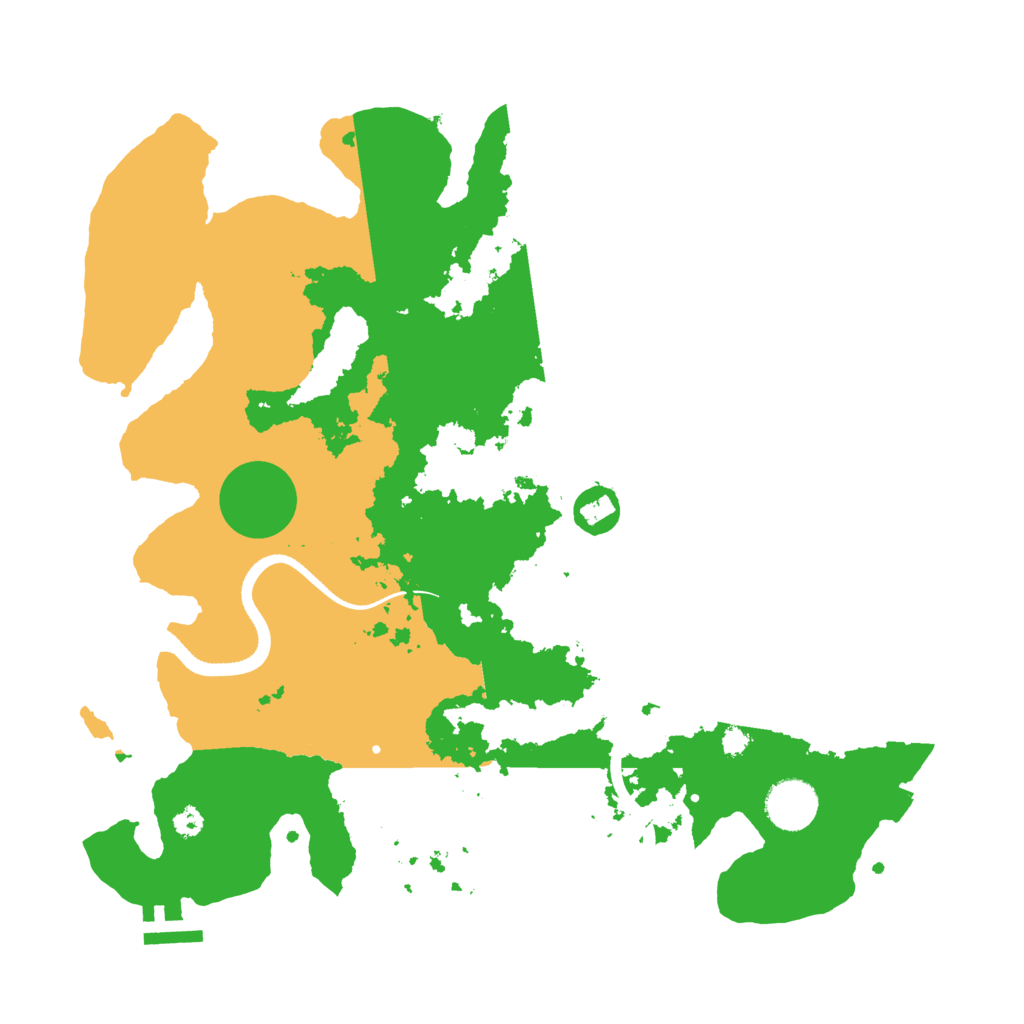 Biome Rust Map: Procedural Map, Size: 3500, Seed: 2473124