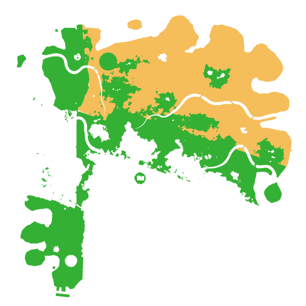 Biome Rust Map: Procedural Map, Size: 4500, Seed: 2121706532