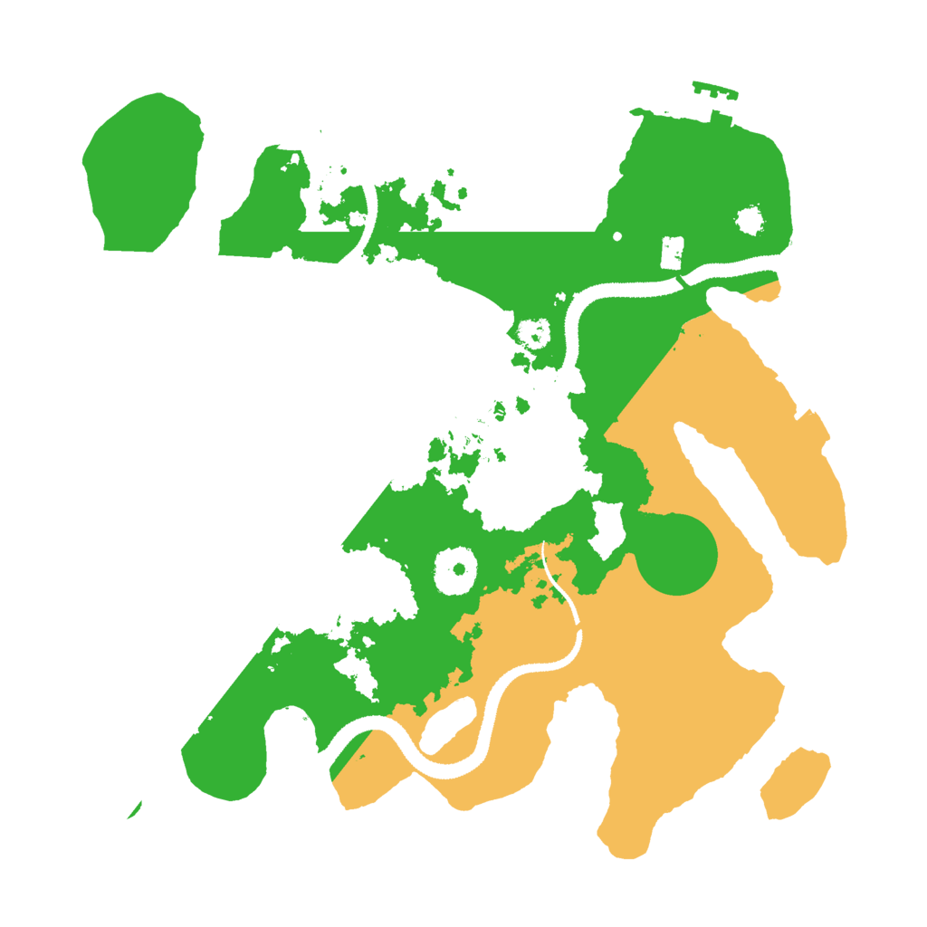 Biome Rust Map: Procedural Map, Size: 3000, Seed: 7263410