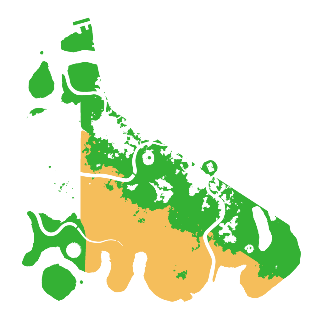 Biome Rust Map: Procedural Map, Size: 3800, Seed: 2250615