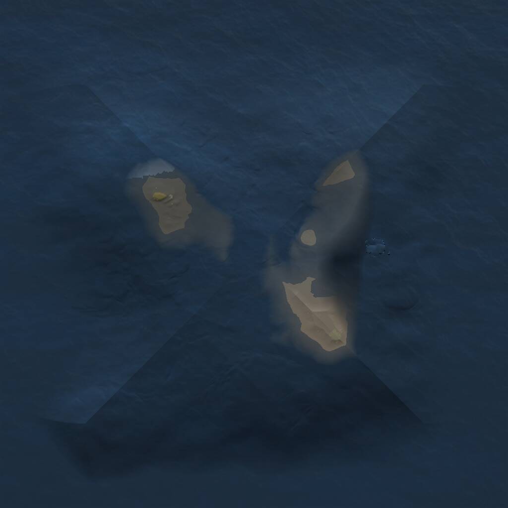 Rust Map: Procedural Map, Size: 1000, Seed: 54823516, 1 Monuments