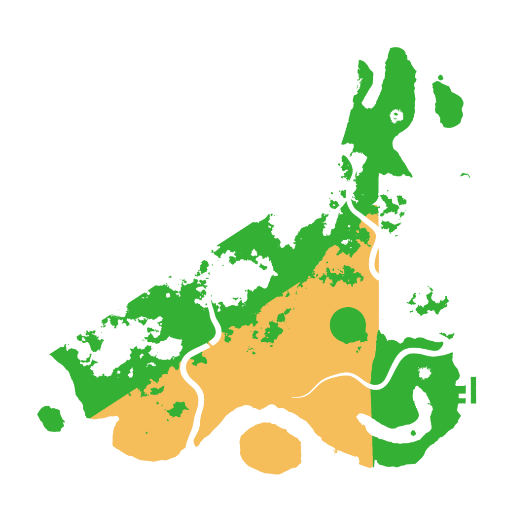 Biome Rust Map: Procedural Map, Size: 3800, Seed: 66565111