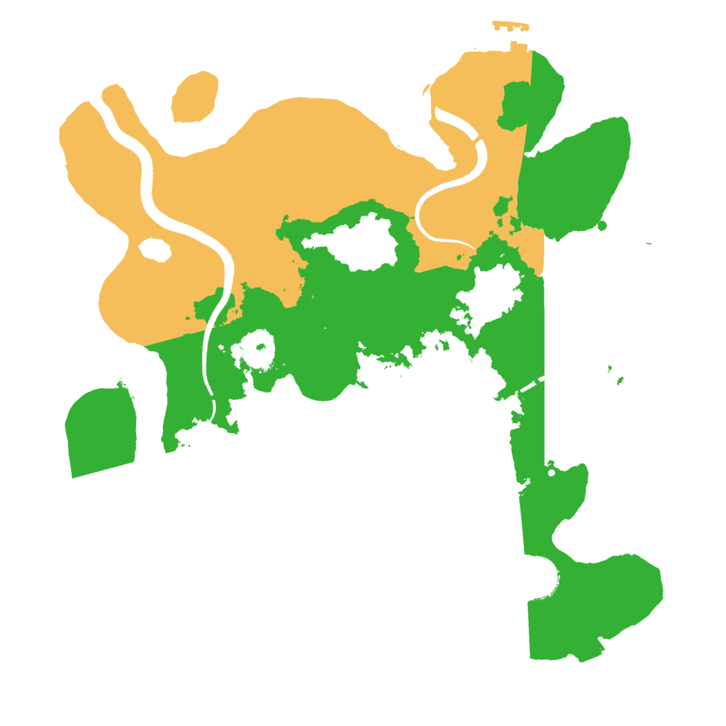 Biome Rust Map: Procedural Map, Size: 3000, Seed: 1411013497