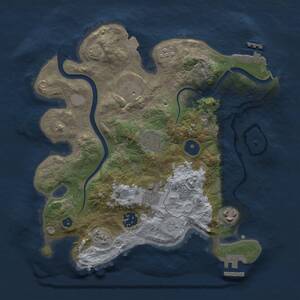 Thumbnail Rust Map: Procedural Map, Size: 3000, Seed: 866349087, 12 Monuments