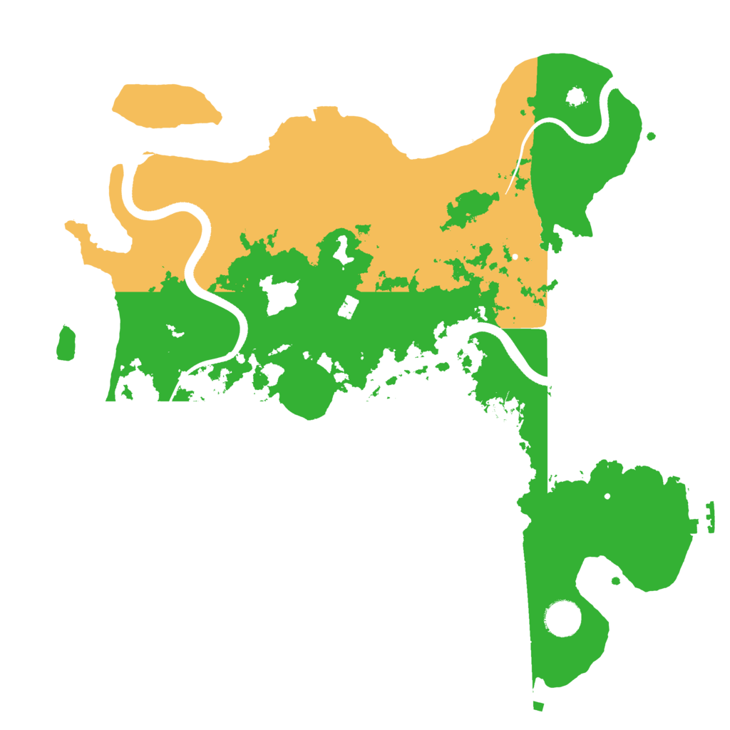 Biome Rust Map: Procedural Map, Size: 3510, Seed: 30000
