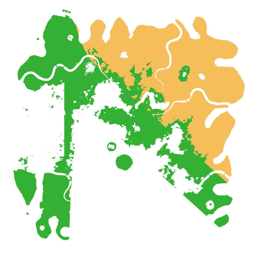 Biome Rust Map: Procedural Map, Size: 4500, Seed: 19749594