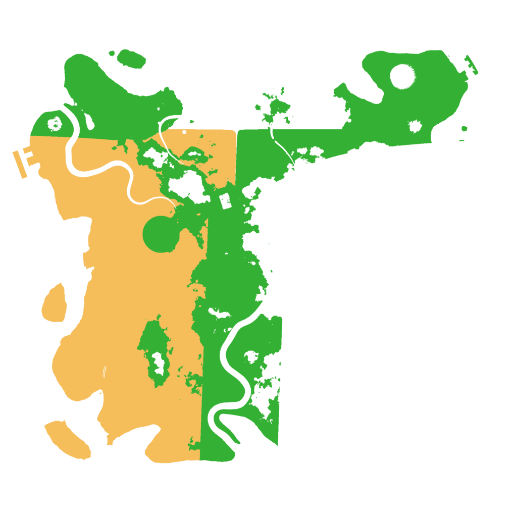 Biome Rust Map: Procedural Map, Size: 3700, Seed: 1306249735
