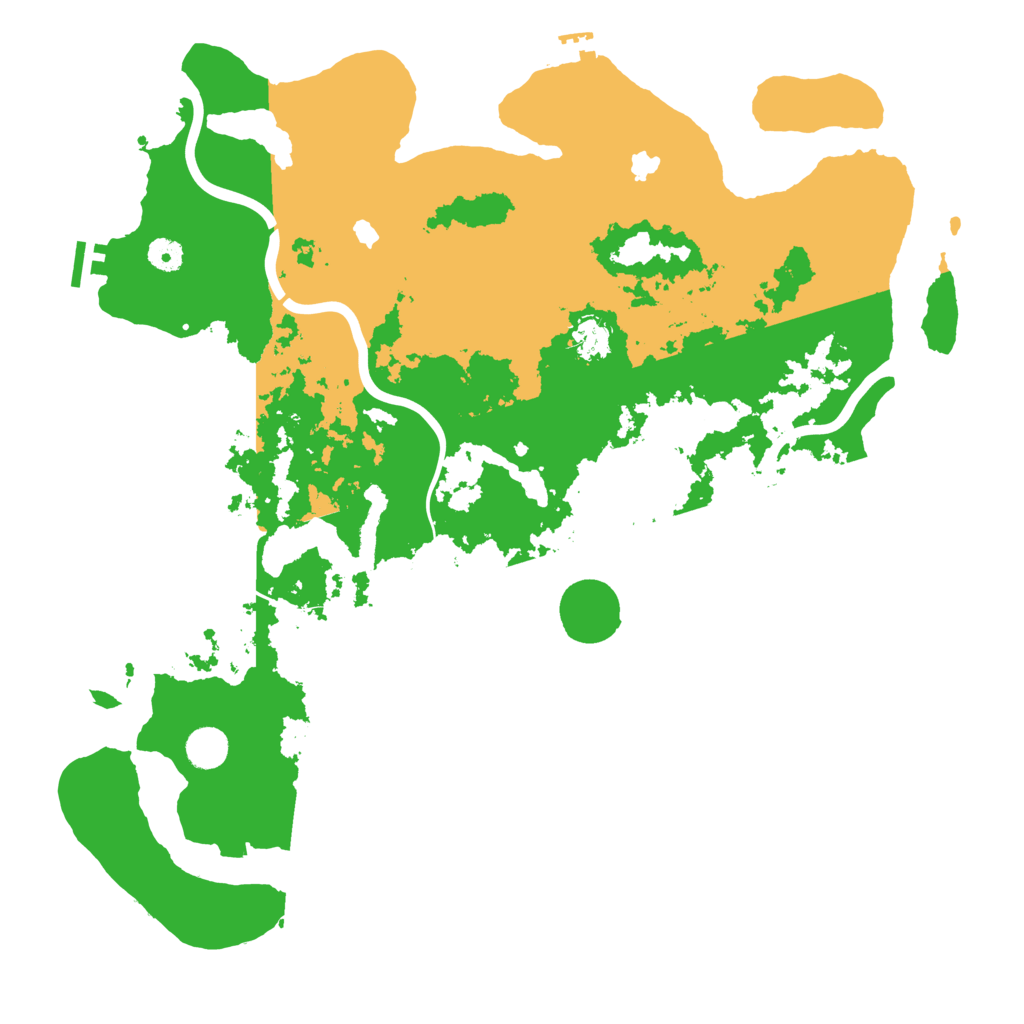 Biome Rust Map: Procedural Map, Size: 4500, Seed: 1004139209