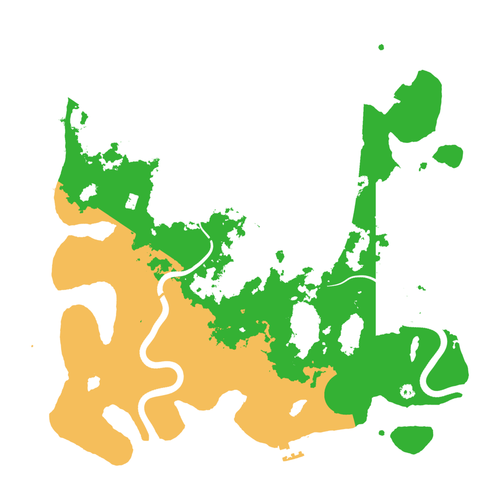 Biome Rust Map: Procedural Map, Size: 3500, Seed: 1466922709