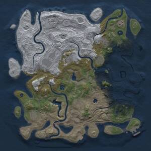 Thumbnail Rust Map: Procedural Map, Size: 4250, Seed: 1955048614, 16 Monuments