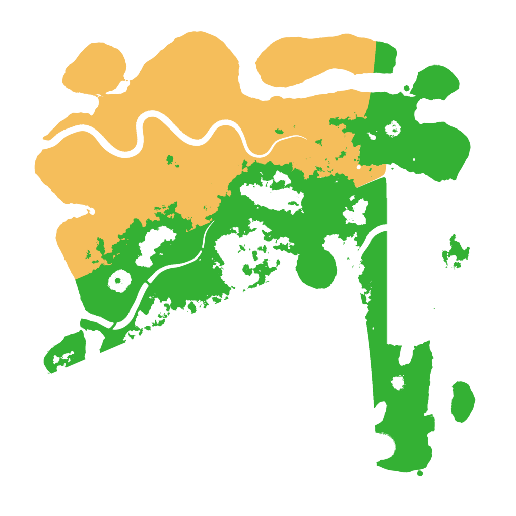 Biome Rust Map: Procedural Map, Size: 3500, Seed: 32429