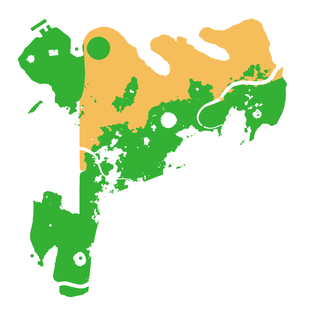 Biome Rust Map: Procedural Map, Size: 3650, Seed: 29273158