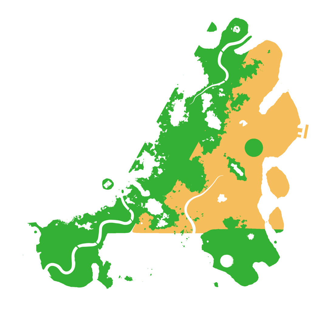 Biome Rust Map: Procedural Map, Size: 4500, Seed: 2033809634