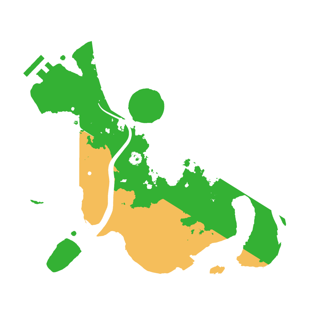 Biome Rust Map: Procedural Map, Size: 2500, Seed: 71460061