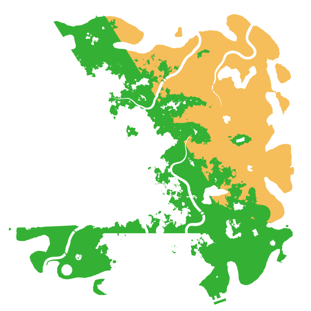 Biome Rust Map: Procedural Map, Size: 5000, Seed: 1967306049
