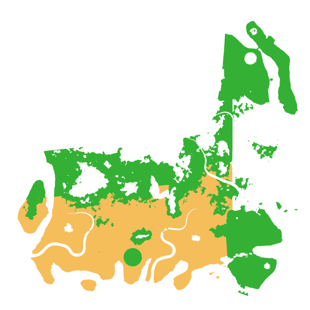 Biome Rust Map: Procedural Map, Size: 4500, Seed: 10961762