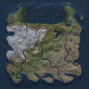 Thumbnail Rust Map: Procedural Map, Size: 4250, Seed: 2089887946, 16 Monuments