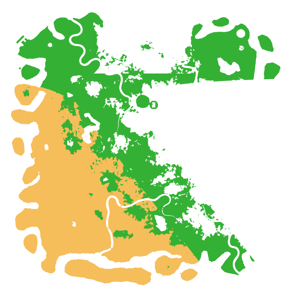 Biome Rust Map: Procedural Map, Size: 6000, Seed: 73585