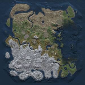 Thumbnail Rust Map: Procedural Map, Size: 4250, Seed: 1273723970, 15 Monuments