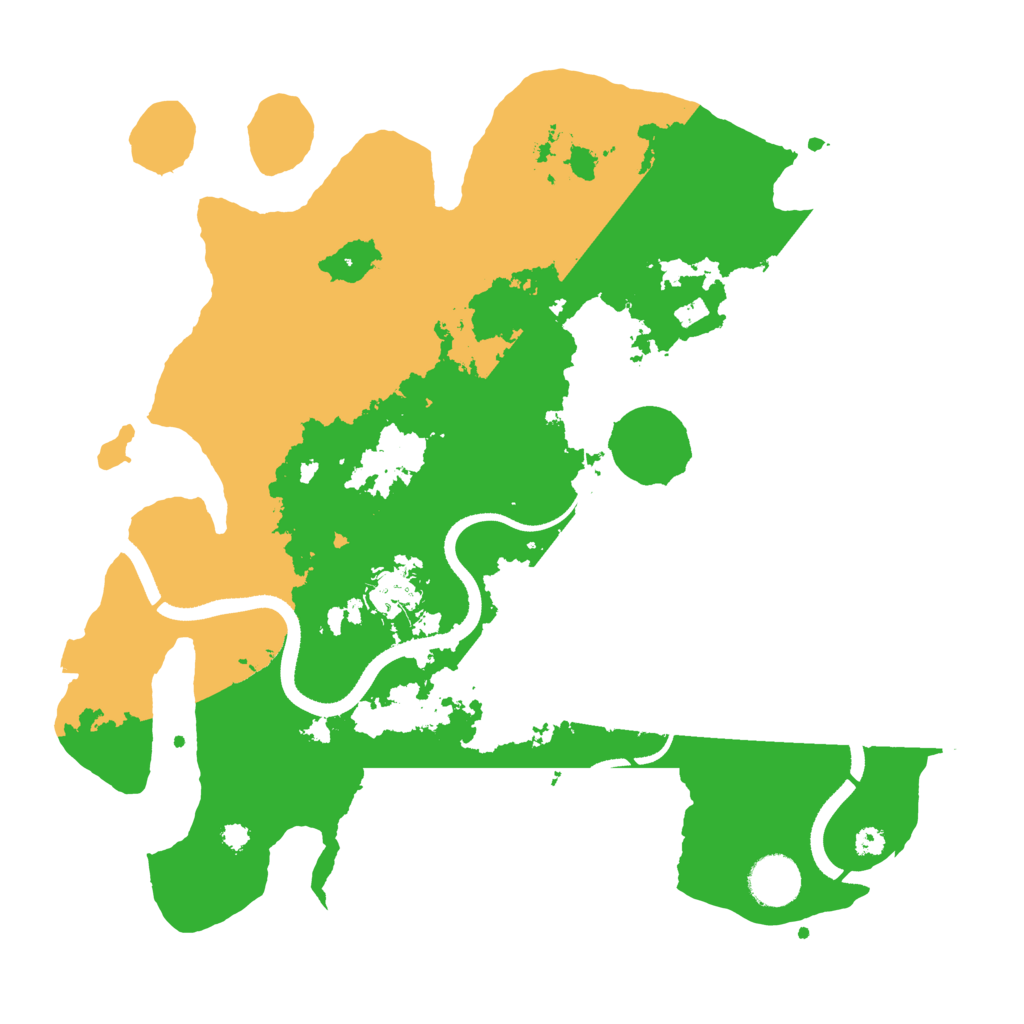 Biome Rust Map: Procedural Map, Size: 3500, Seed: 498332304