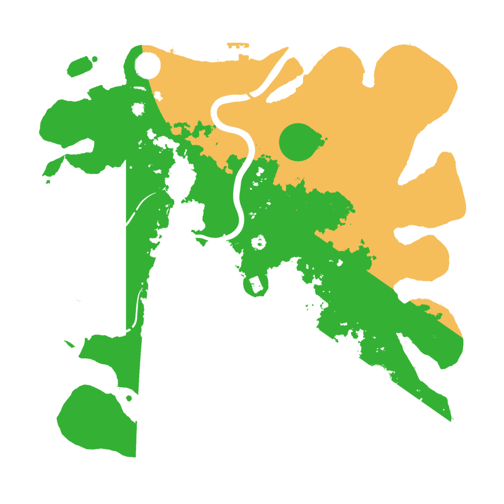 Biome Rust Map: Procedural Map, Size: 3500, Seed: 171835