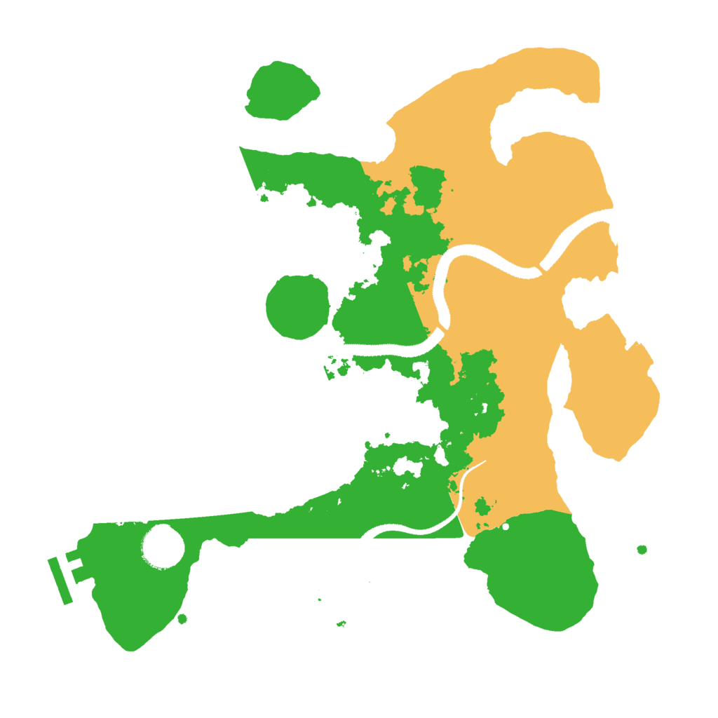 Biome Rust Map: Procedural Map, Size: 3000, Seed: 2112785596