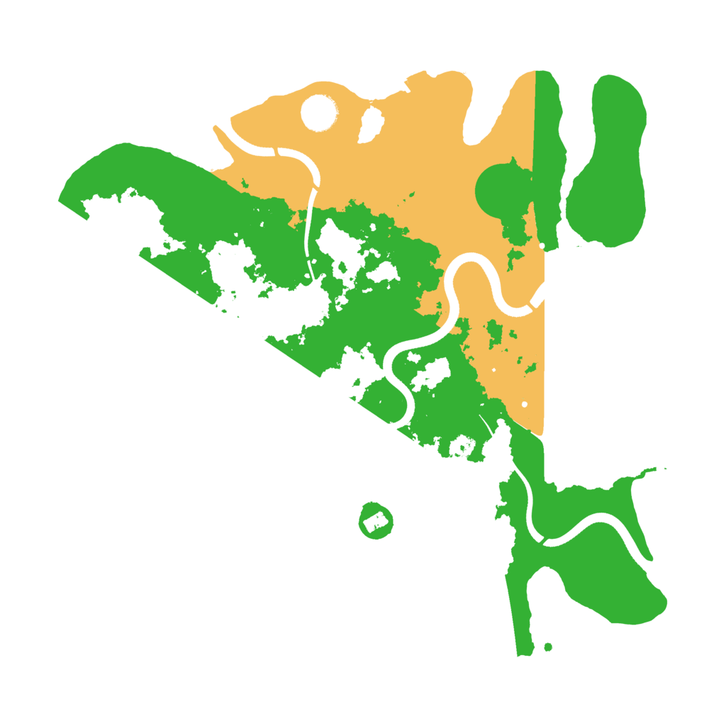 Biome Rust Map: Procedural Map, Size: 3500, Seed: 870904154