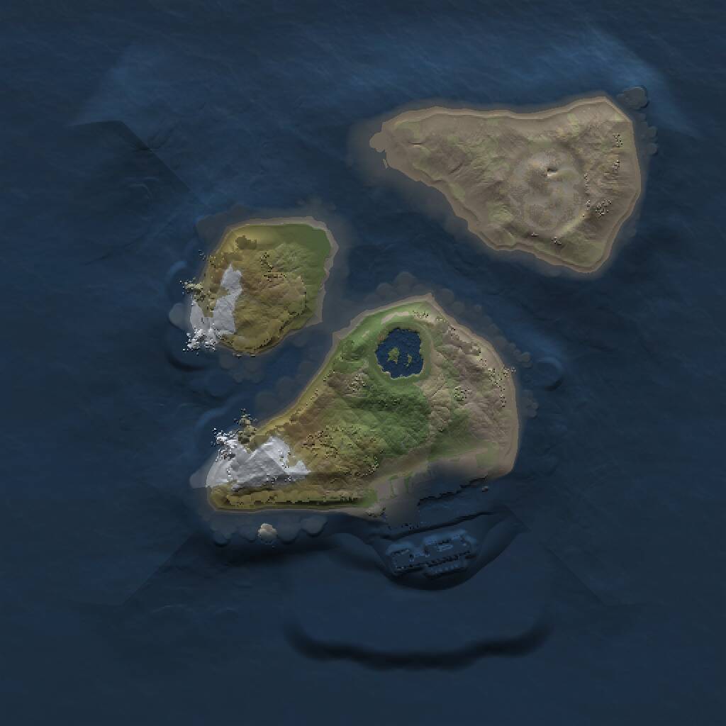 Rust Map: Procedural Map, Size: 1500, Seed: 460229289, 2 Monuments