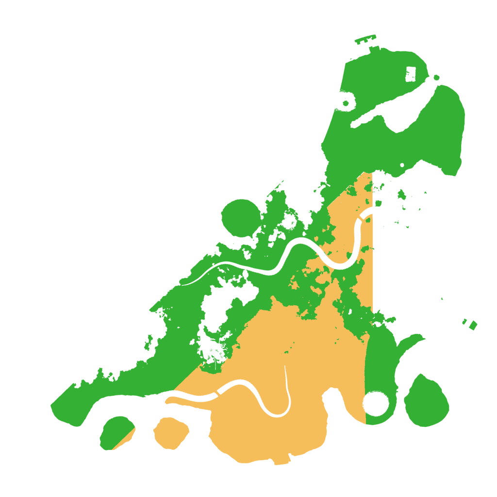 Biome Rust Map: Procedural Map, Size: 3500, Seed: 64736731