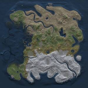 Thumbnail Rust Map: Procedural Map, Size: 4250, Seed: 1238242075, 17 Monuments