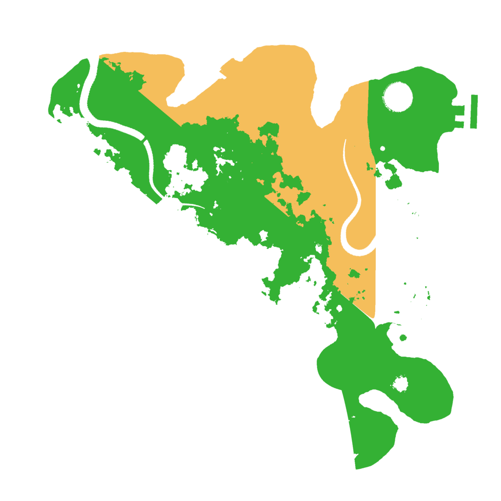 Biome Rust Map: Procedural Map, Size: 3000, Seed: 47292