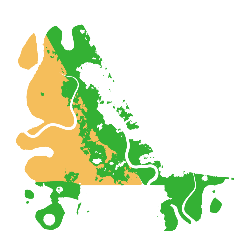 Biome Rust Map: Procedural Map, Size: 3700, Seed: 580381451