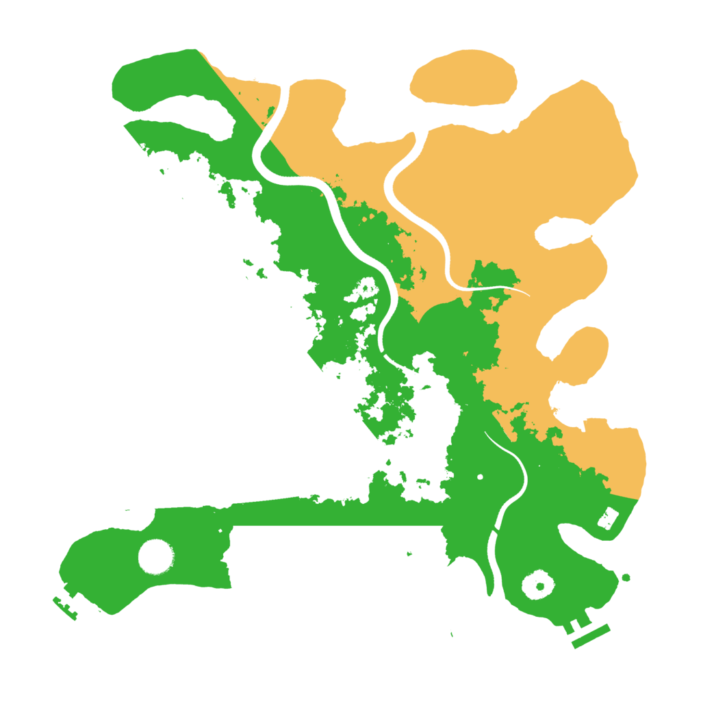 Biome Rust Map: Procedural Map, Size: 3500, Seed: 787584221