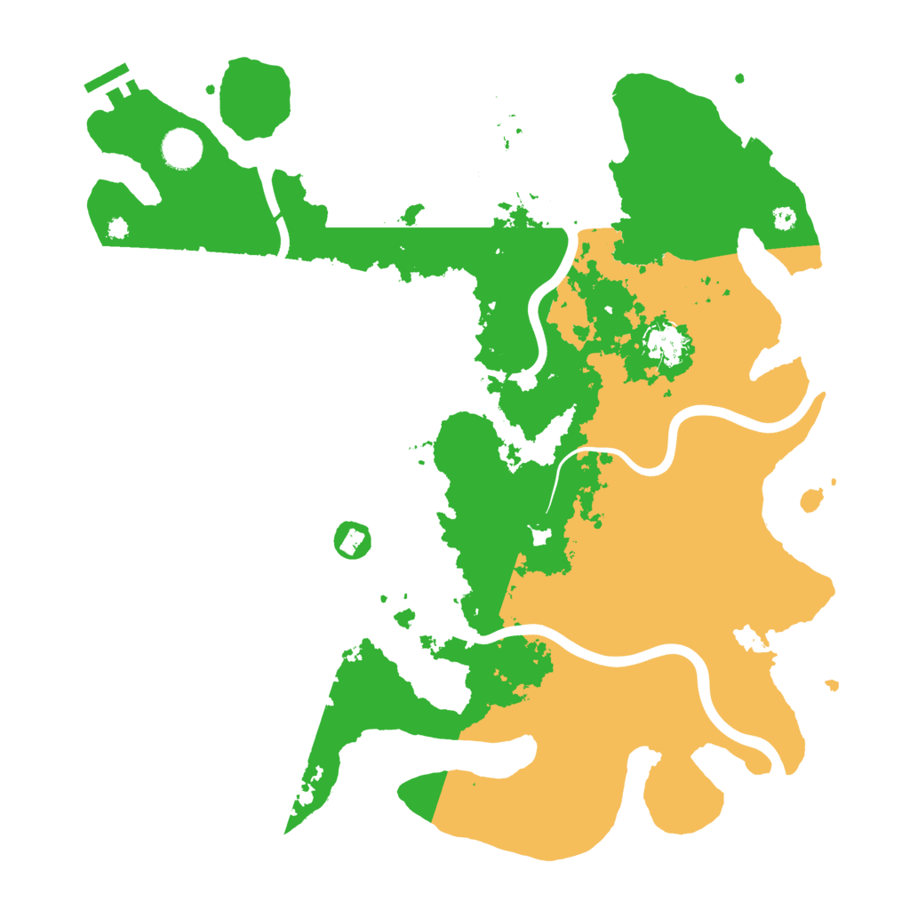 Biome Rust Map: Procedural Map, Size: 3900, Seed: 9371