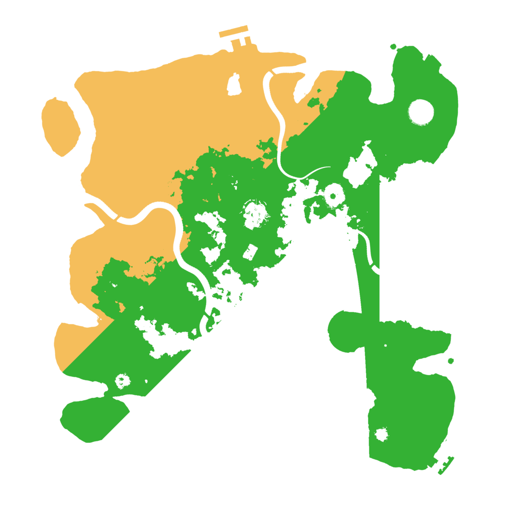 Biome Rust Map: Procedural Map, Size: 3500, Seed: 373618712